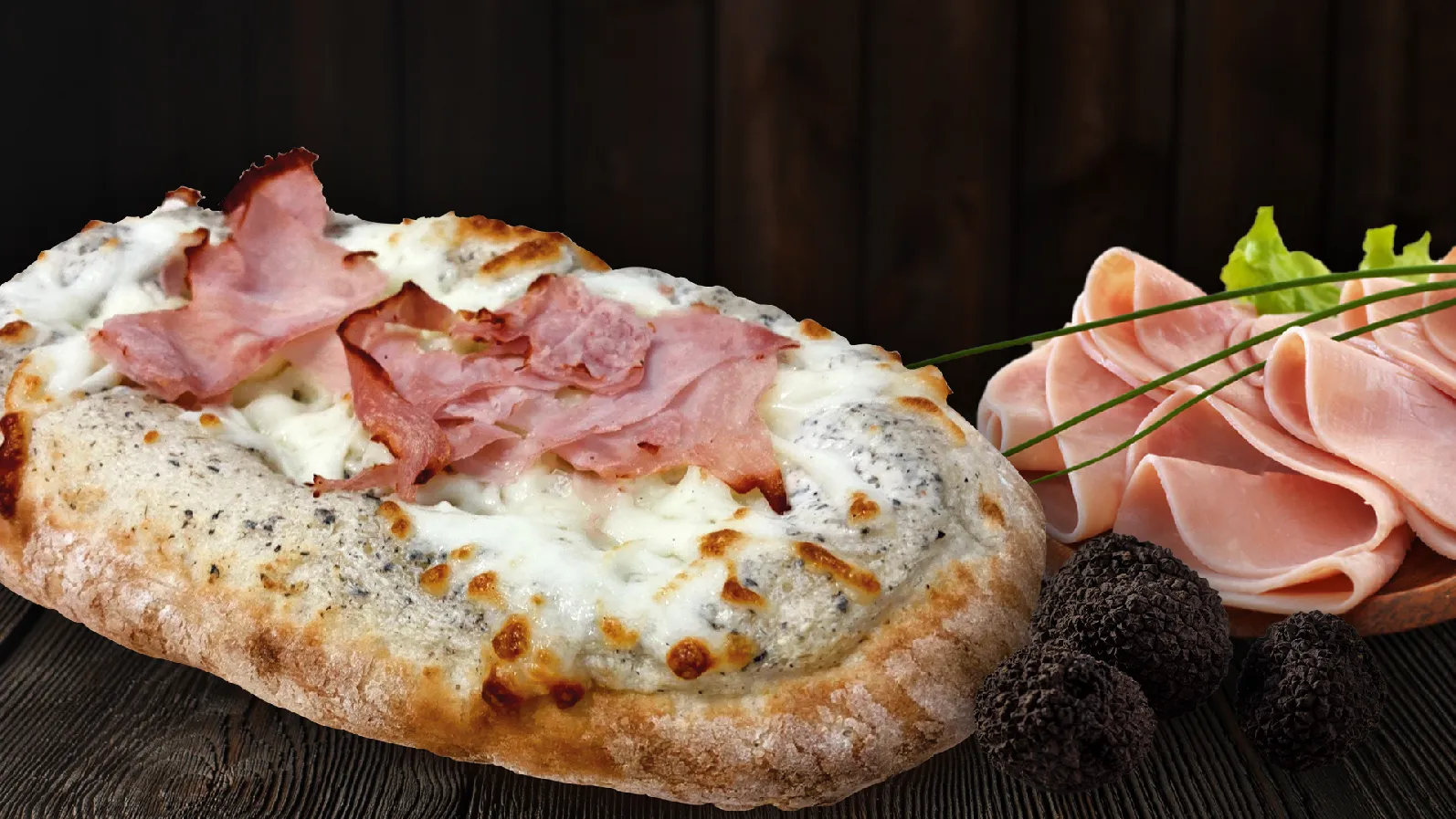 Focaccia Napoletana Truffes et jambon