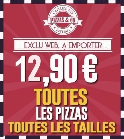 Toutes les pizzas à 12€90!