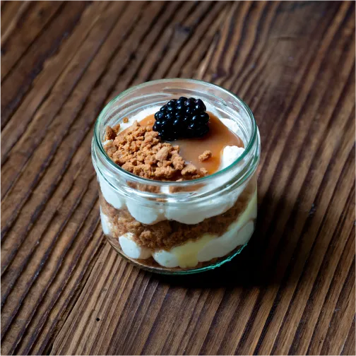 Verrine citron spéculoos caramel
