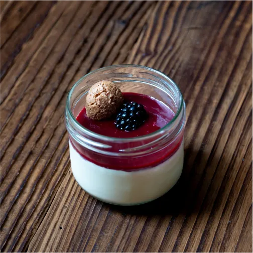 Panna cotta fruits rouges