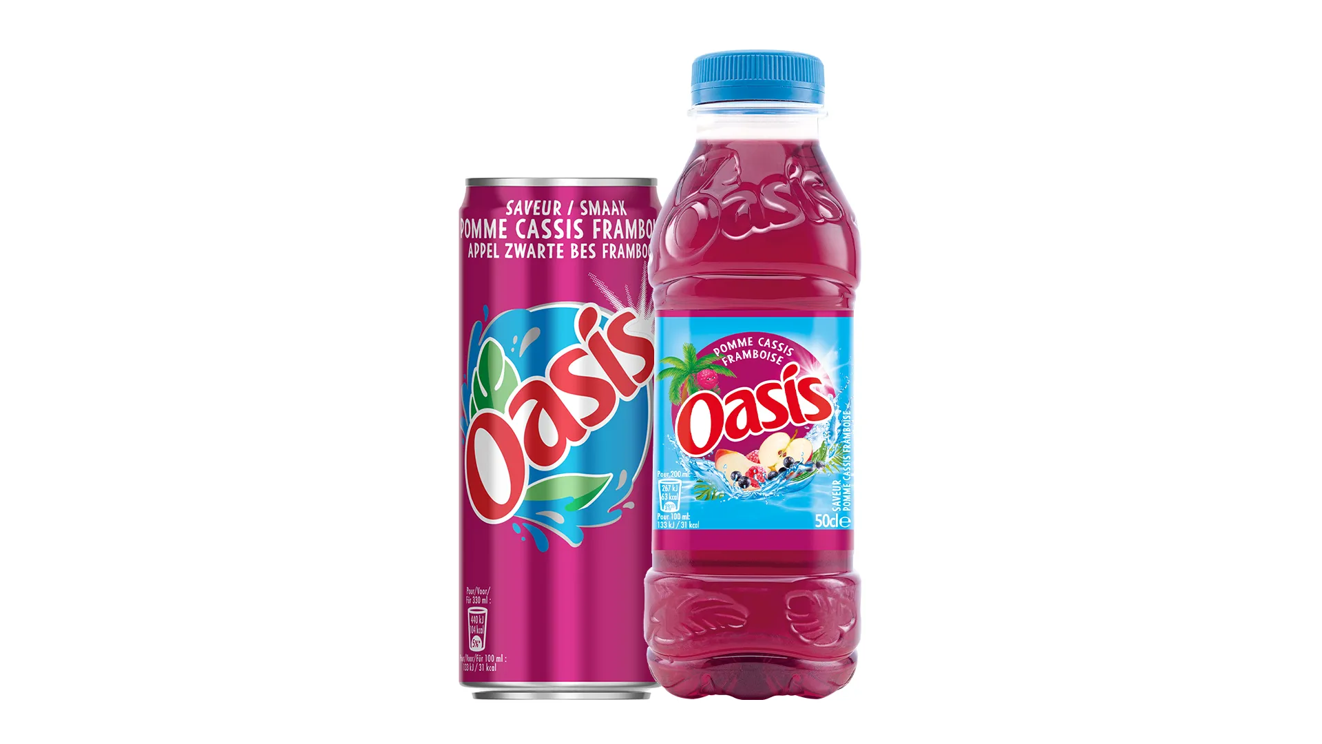 Oasis pomme-cassis-framboise