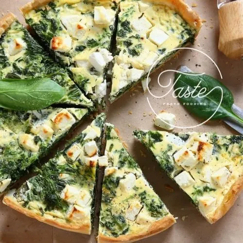 TARTE épinard - chèvre frais
