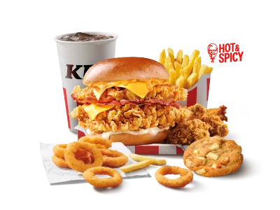 Kentucky Cheese Double Grander Burger Box Meal