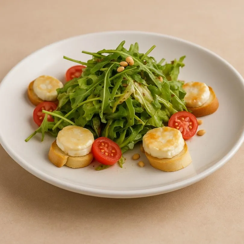 Salade chèvre chaud