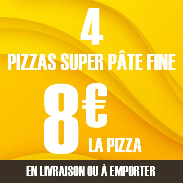 PS4 4 Pizza Super pâte fine