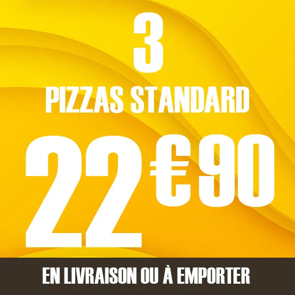 3  Pizzas Standard