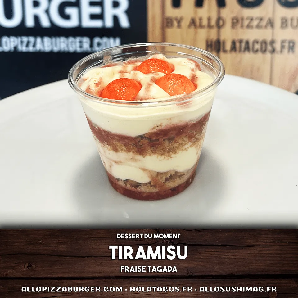 TIRAMISU DU MOMENT FRAISE