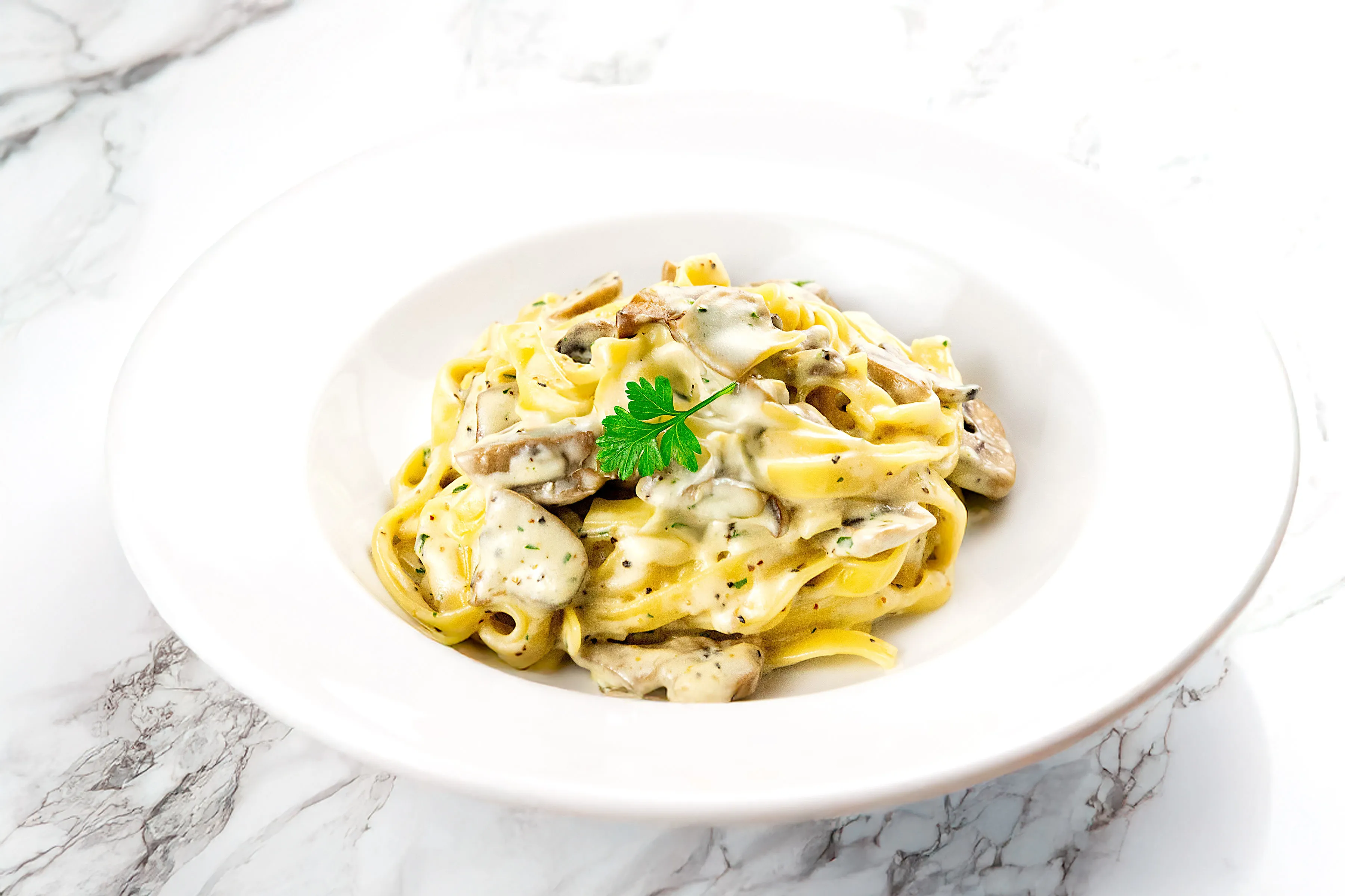 Tagliatelle Carbonara &#40; vegetarian recipe &#41;