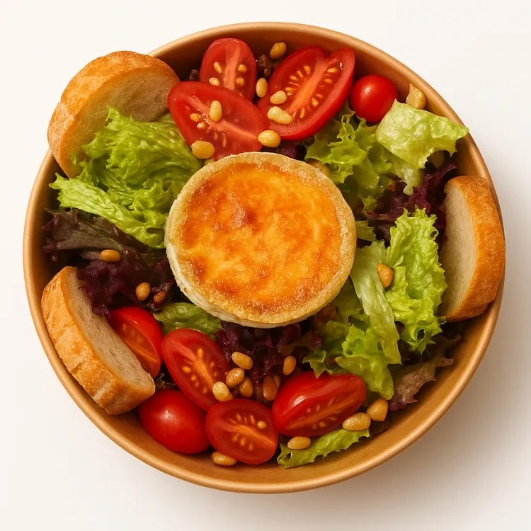 Salade chèvre chaud