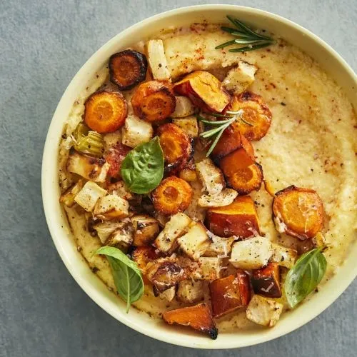 POLENTA FILANTE & LÉGUMES RÔTIS