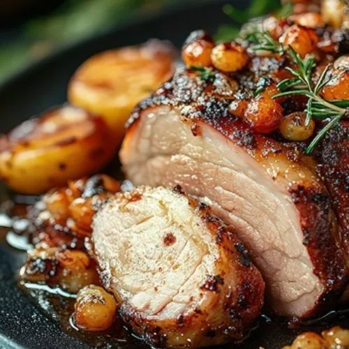 COCHON CONFIT & POMME GRENAILLE