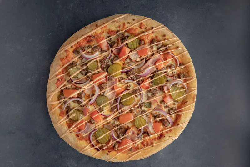 The Bacon Cheeseburger Pizza