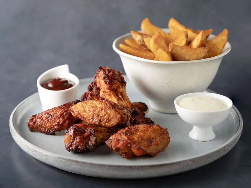 BBQ Chicken Wings & Wedges Combo