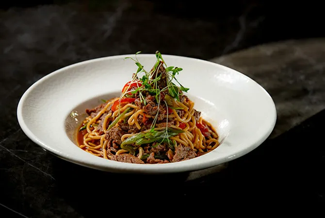 Pasta-Beef Chow Udon Noodles