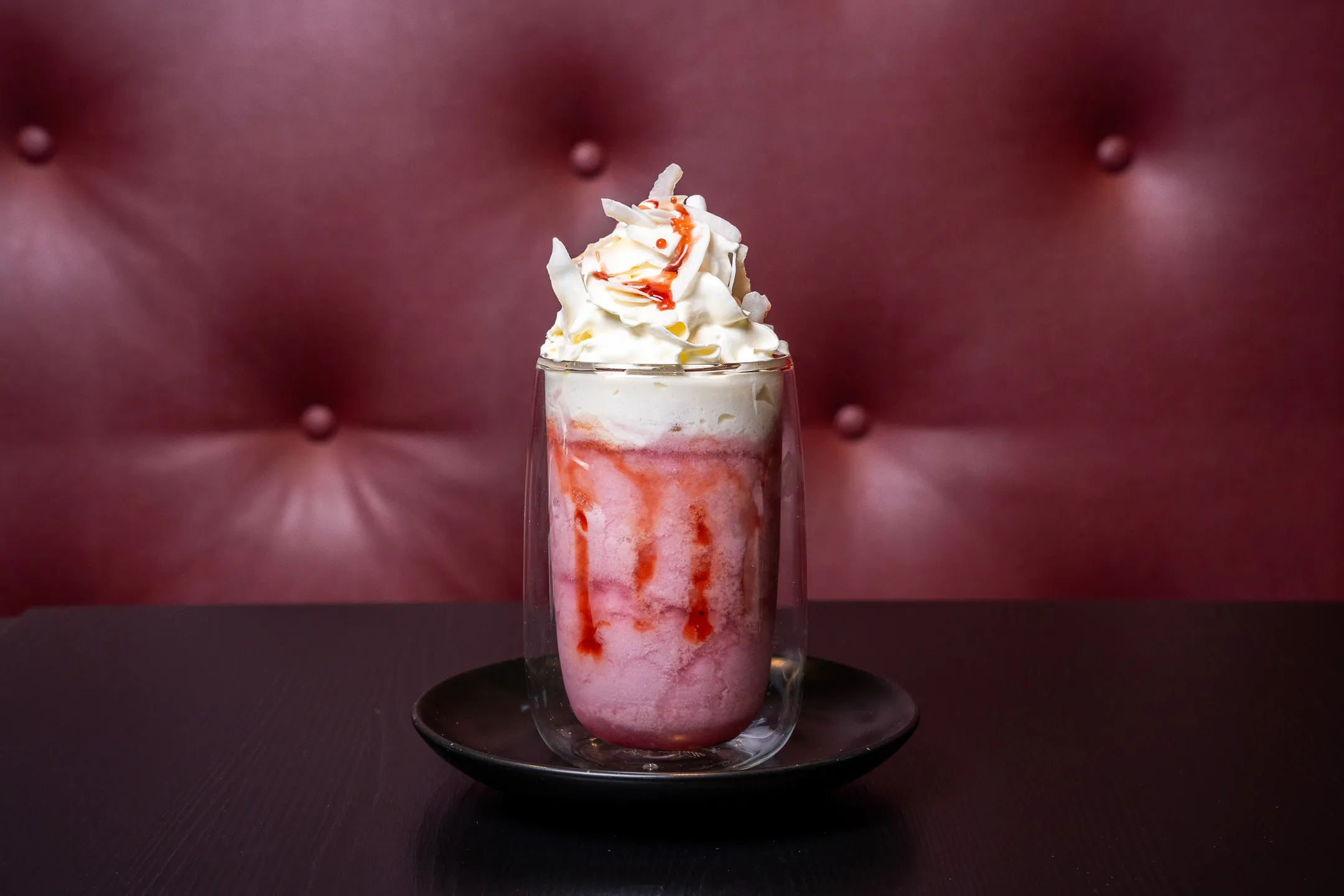 Strawberry Coconut Frappe