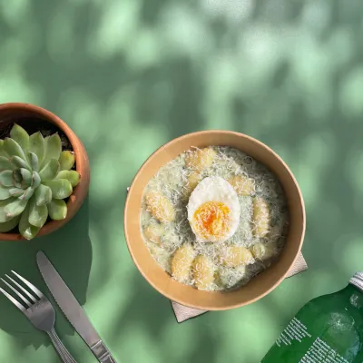 GRATIN DE GNOCCHIS AUX ÉPINARDS 