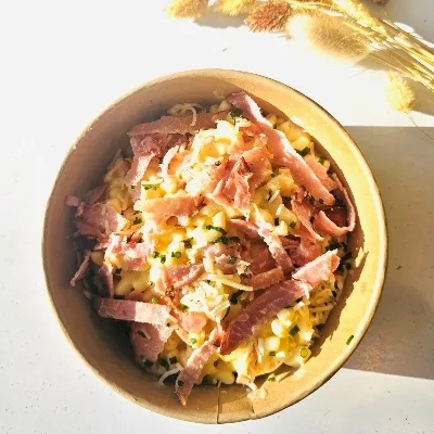 COQUILLETTES & CHEESE AU BACON