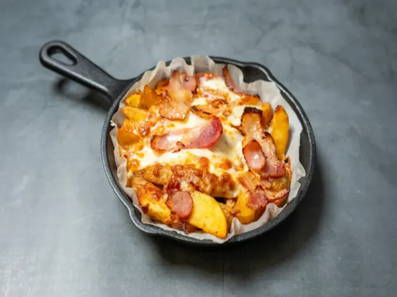 BBQ Bacon Loaded Wedges