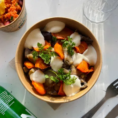 COQUILLETTES AUX CHAMPIGNONS 