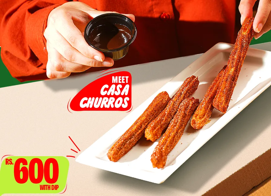 Churros with Choco Fudge Sauce