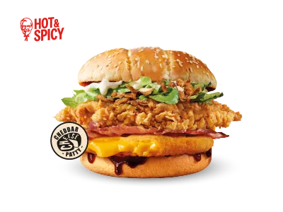 Santa&#39;s Cheesy Melt Burger 