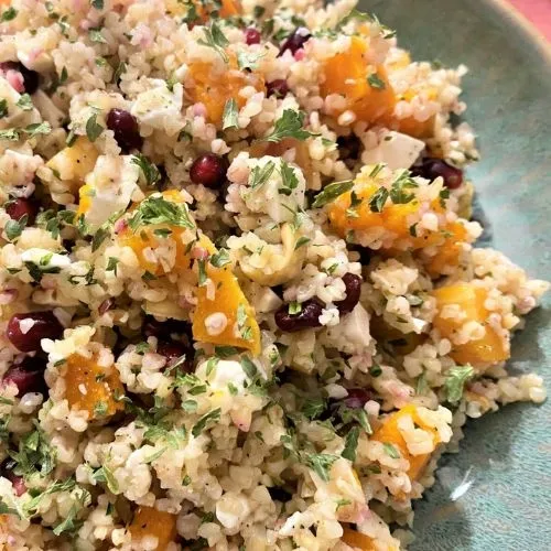 BOULGOUR, CAROTTES RÔTIES & FÉTA 