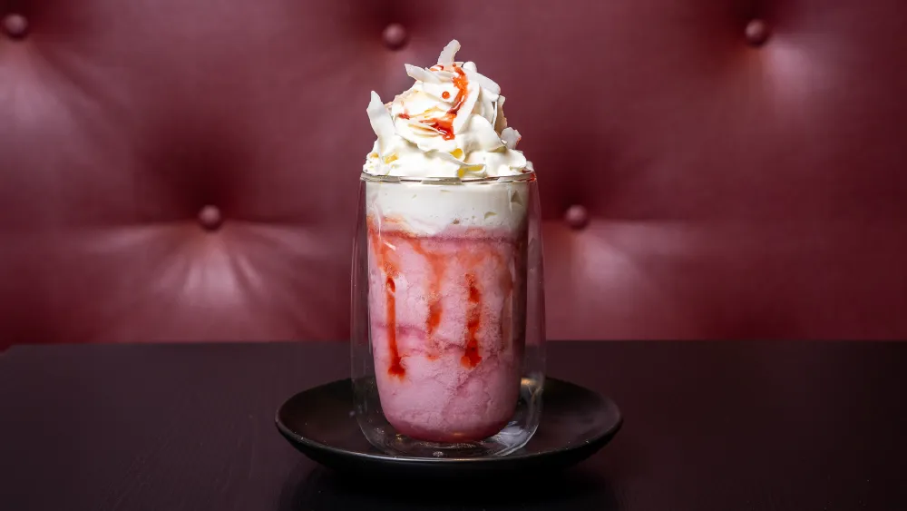 Strawberry Coconut Frappe