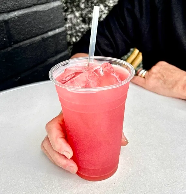 LARGE ROSE ICED TEA & LYCHEE