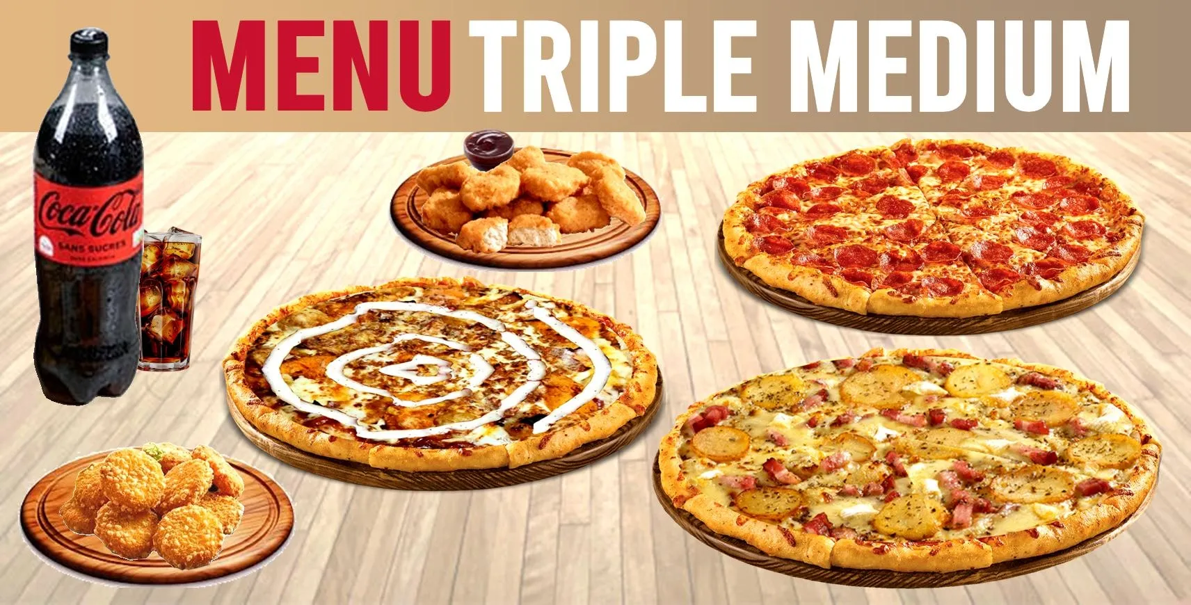Menu Triple Medium