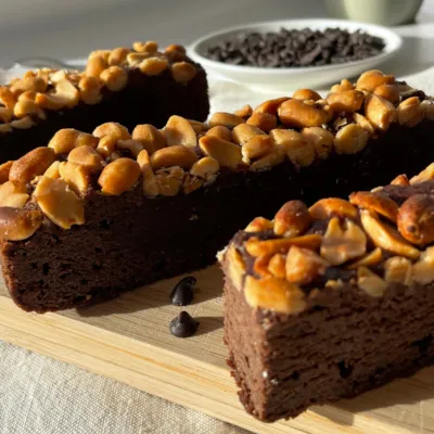 Brownie maison aux cacahuètes