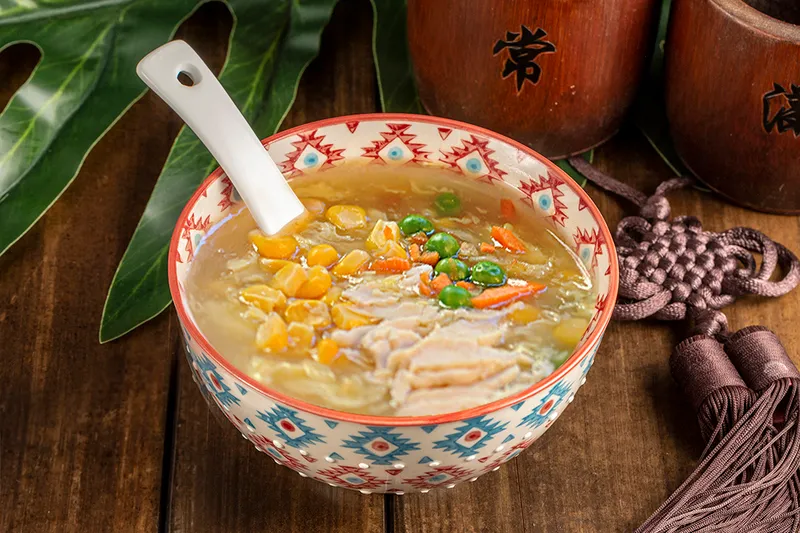 14.SOUPE POULET MAIS