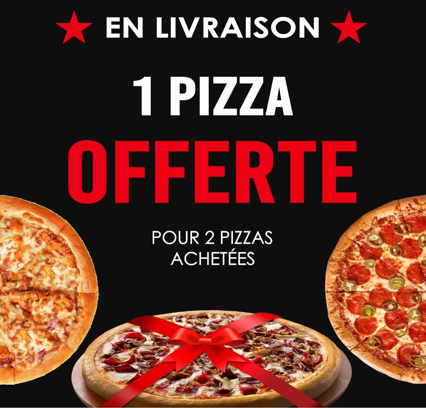 2 achetées = la 3ème Offerte