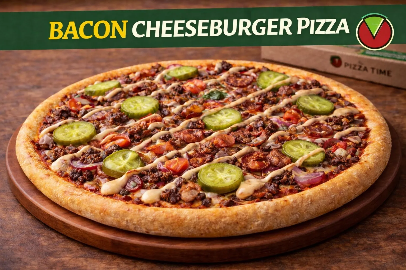 Bacon Cheeseburger Pizza