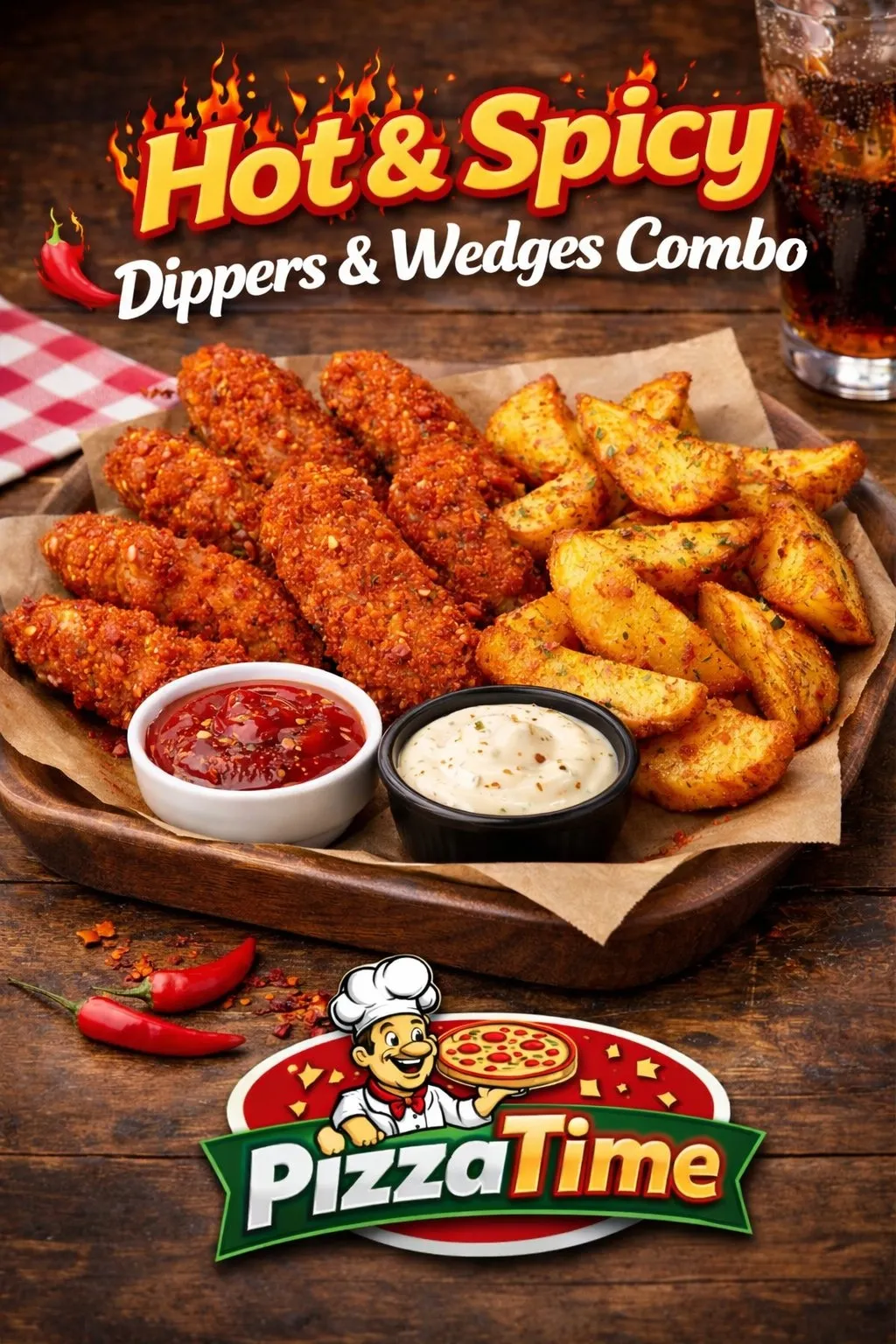 Hot & Spicy Dippers & Wedges Combo