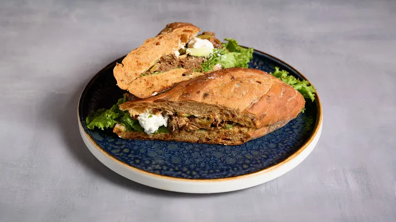 Counter-Teriyaki Beef Baguette