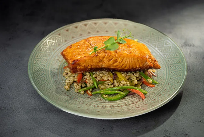 Main-Teriyaki Glazed Salmon