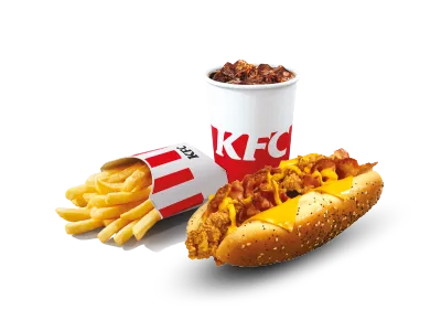 Crispy Hot Dog Kentucky Cheese Large Meal