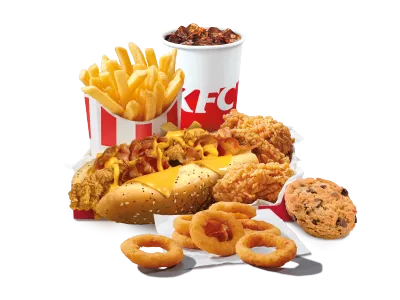 Crispy Hot Dog Kentucky Cheese Box Meal 