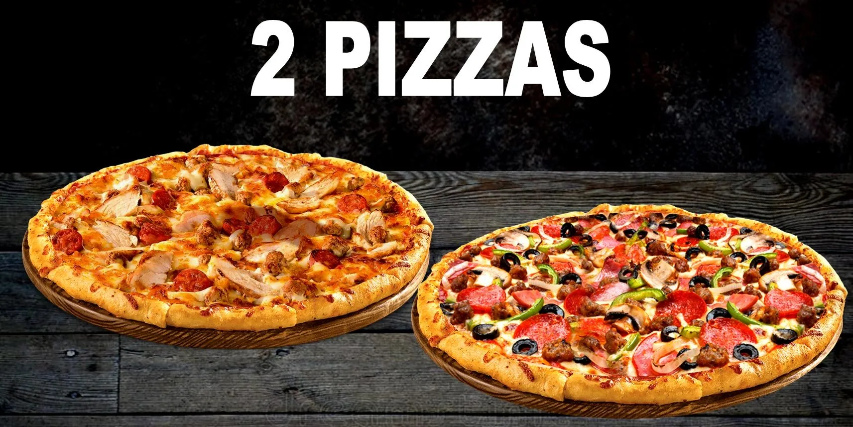 2 Pizzas Medium