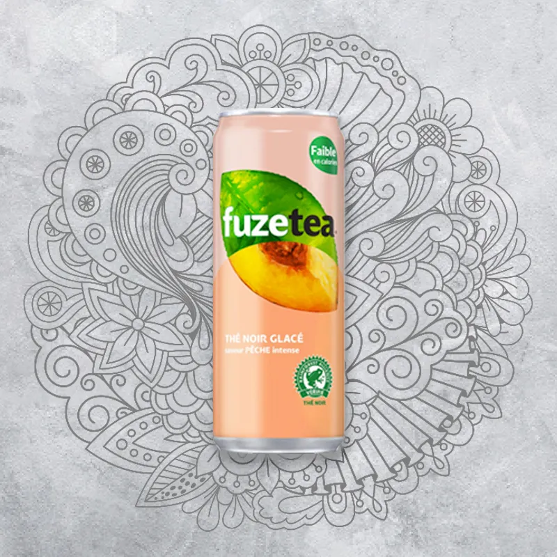 FUZE TEA BLACK TEA SPARKLING 33CL