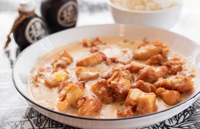 53.RIZ POULET LAIT DE COCO AUX EPICES