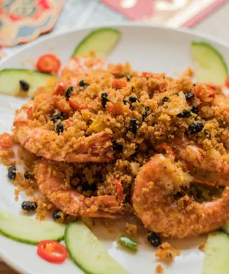 941.GAMBAS SAUTEES FACON BI FENG TANG