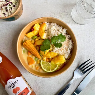 MASSAMAN DE CREVETTE & RIZ PARFUMÉ 