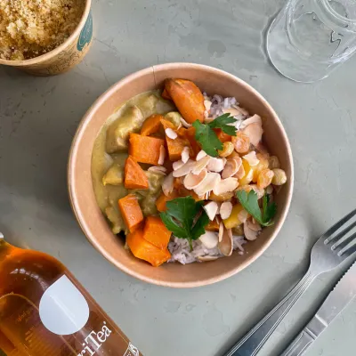 ÉCHINE DE COCHON AUX ÉPICES & RIZ MANDRAS 