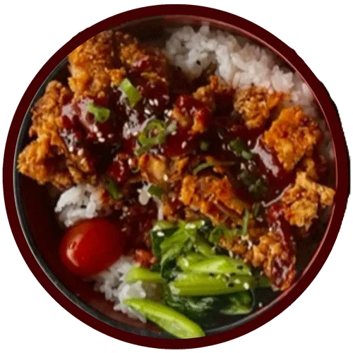 Korean Spicy Chicken Kkaseu Rice