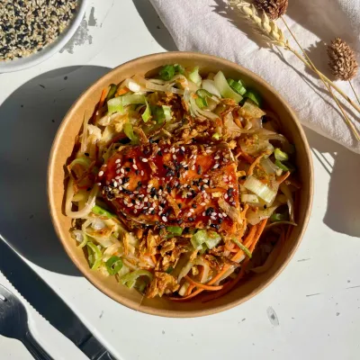 SAUMON LAQUÉ & RIZ VINAIGRÉ