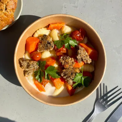 GNOCCHIS crème de chèvre & miel