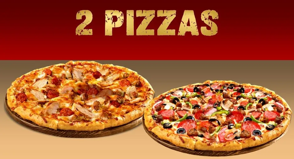 2 Pizzas Medium