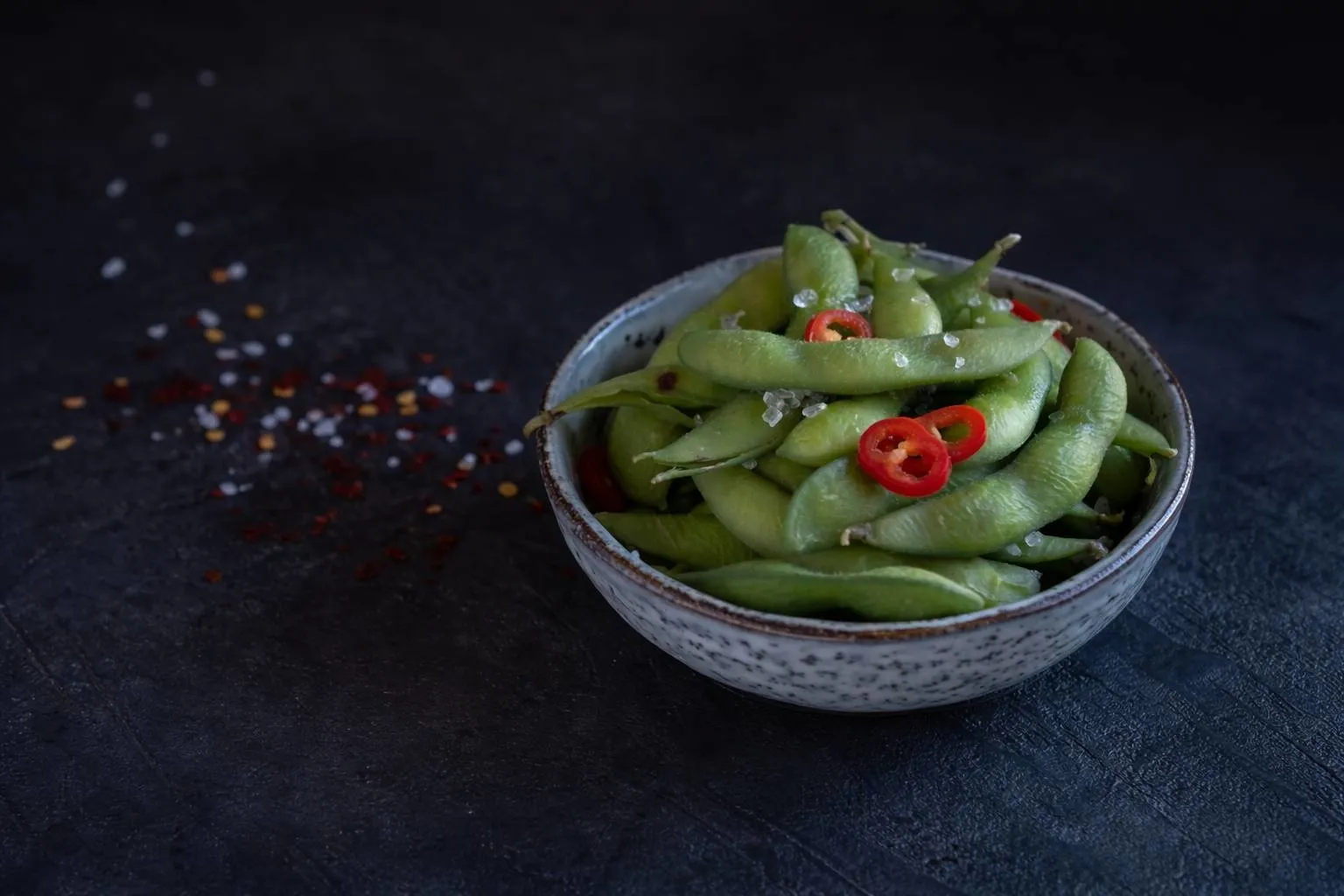 Edamame with Rock Salt