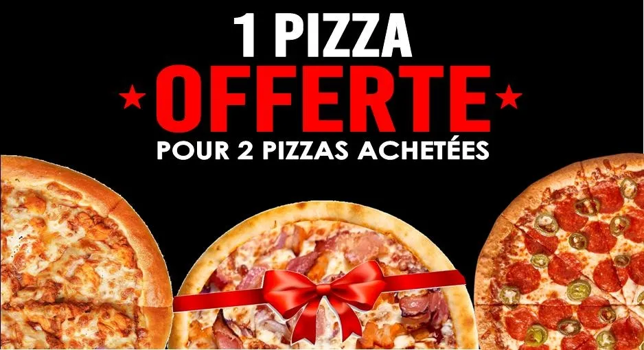 2 achetées = la 3ème Offerte